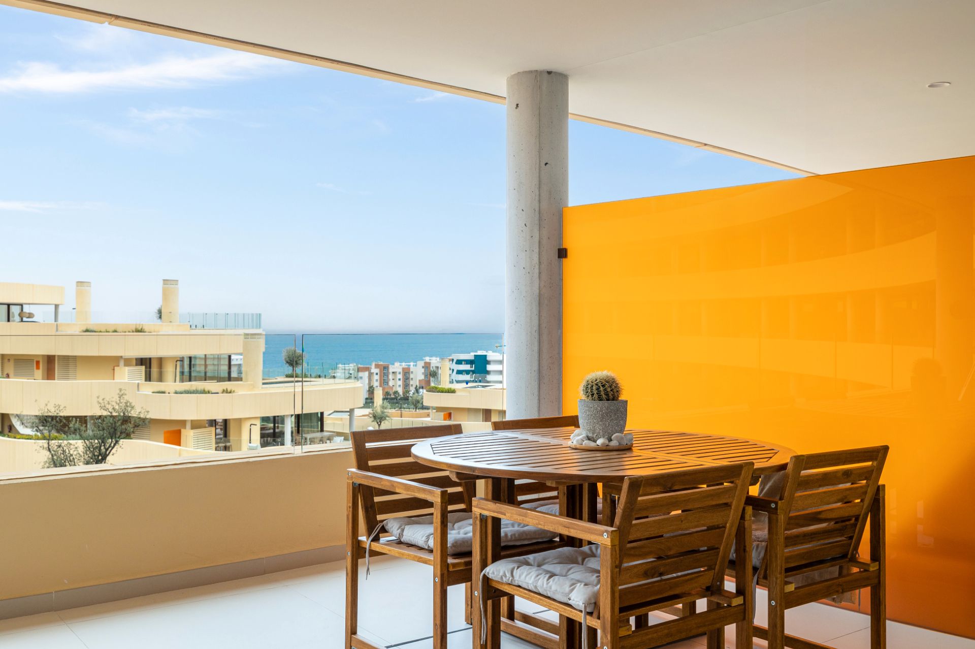 Terrace of Apartment for rent in Fuengirola  with Air Conditioner, Heating and Parquet flooring