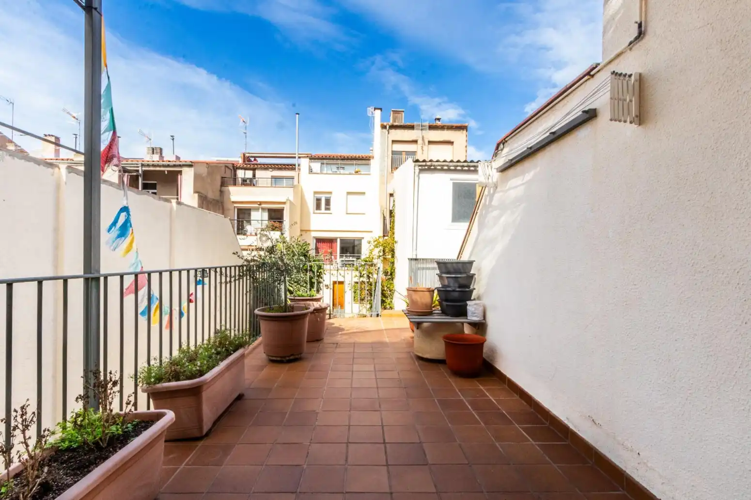 Terraza de Casa adosada en venta en Terrassa con Calefacción, Parquet y Terraza