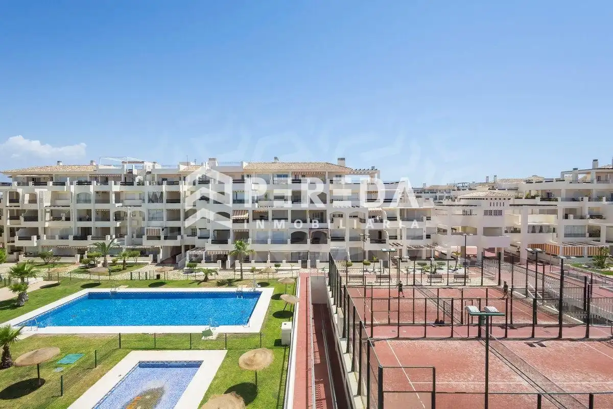 Exterior view of Apartments for sale in Roquetas de Mar  with Terrace, Furnished and Community pool
