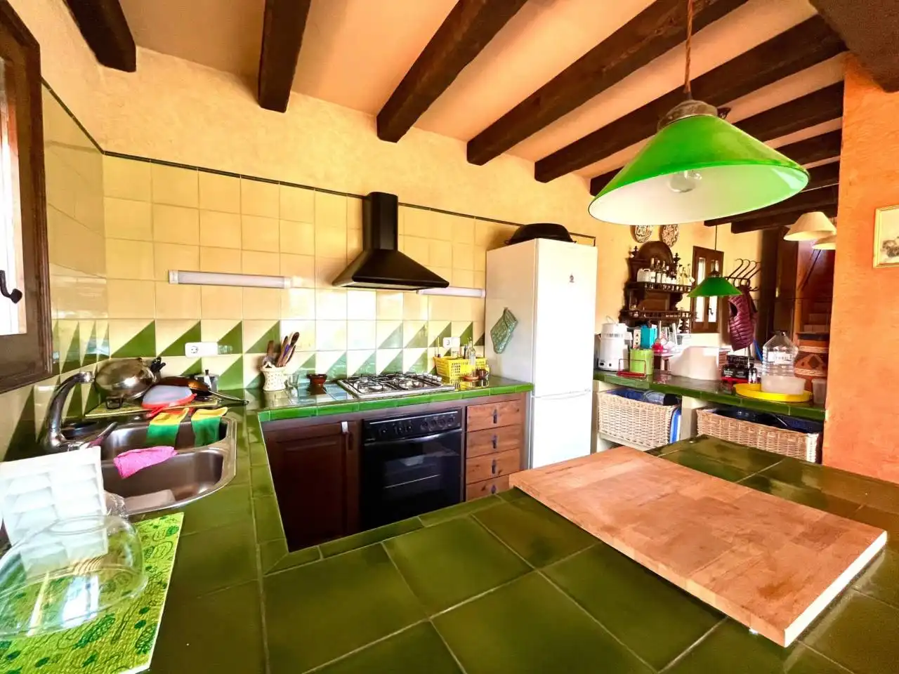 Cocina de Finca rústica en venta en Sant Aniol de Finestres con Calefacción, Jardín privado y Terraza