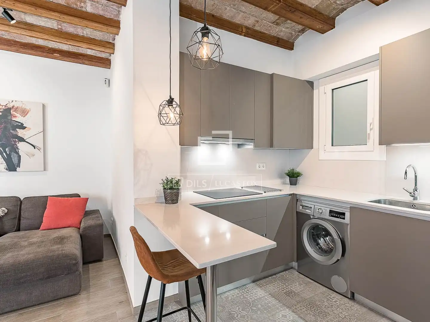 Kitchen of Flat for sale in Barcelona  with Air Conditioner, Heating and Furnished