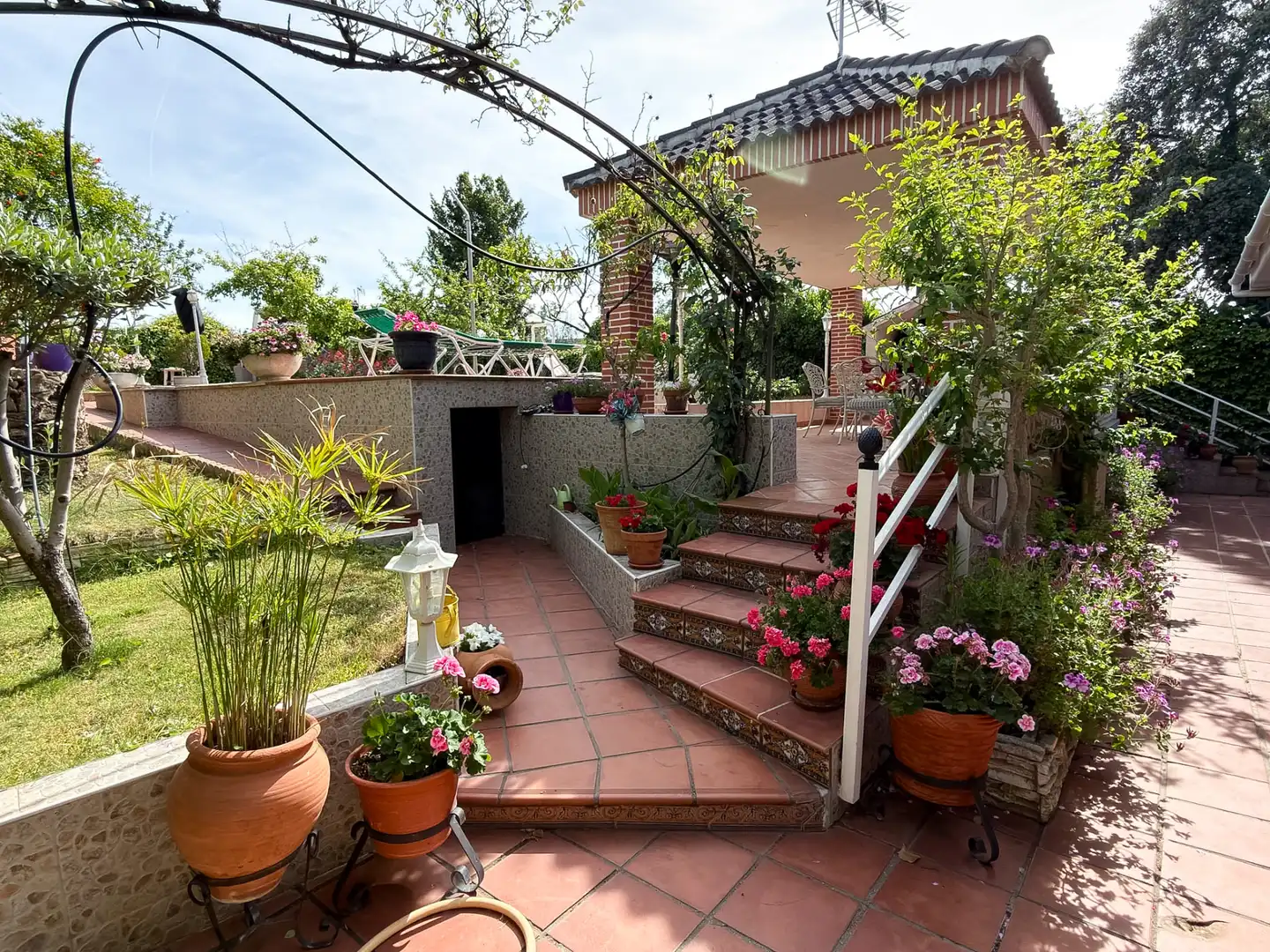 Terrassa de Casa o xalet en venda en Santa Cruz del Retamar amb Calefacció, Jardí privat i Terrassa