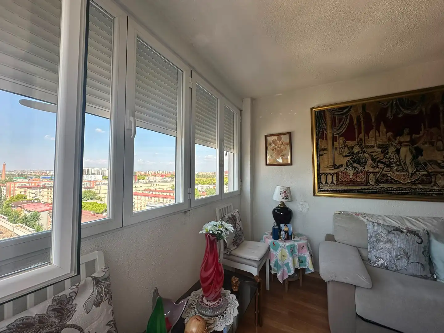Balcony of Flat for sale in Madrid  with Air Conditioner and Heating