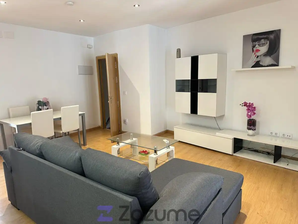 Sala d'estar de Apartament de lloguer en Valencia amb Aire condicionat, Terrassa i Moblat
