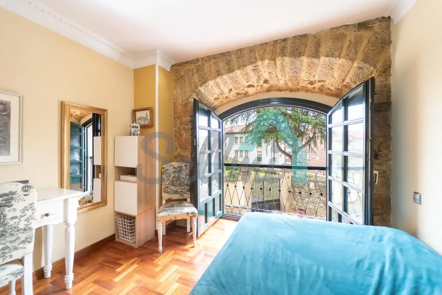 Bedroom of Study for rent in Oviedo   with Heating, Parquet flooring and Furnished