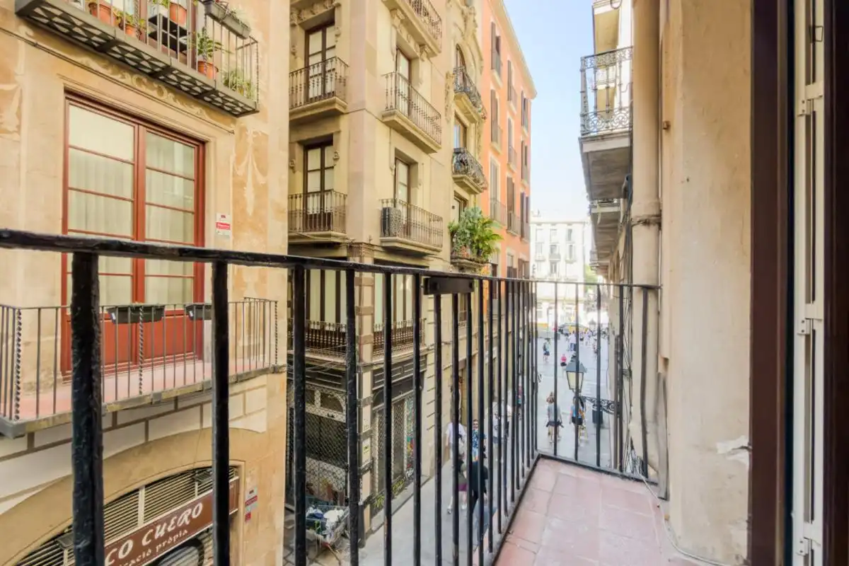 Terrasse von Wohnung zur Miete in Barcelona mit Klimaanlage, Möbliert und Ofen