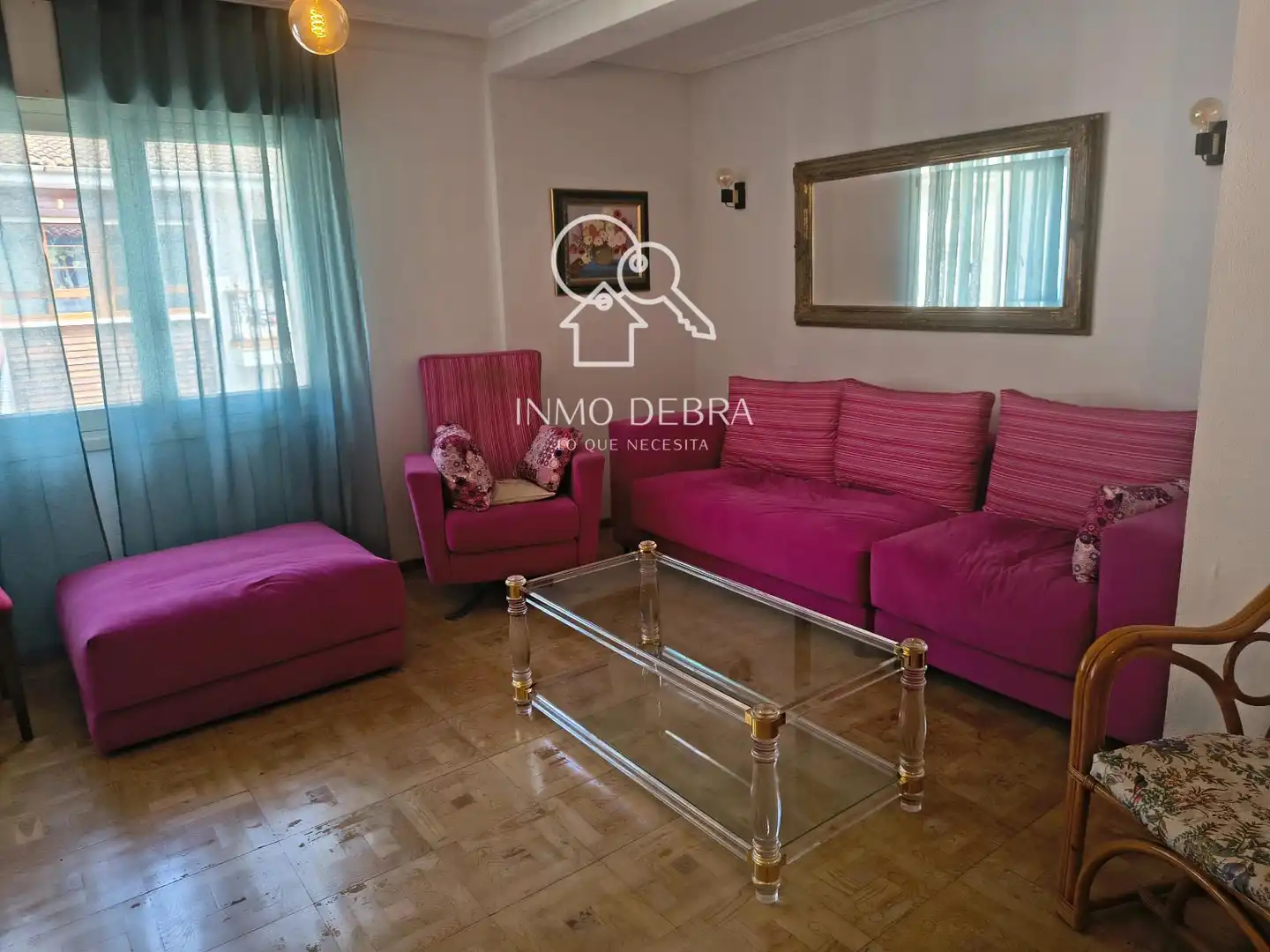 Wohnzimmer von Wohnung zum Verkauf in Cudillero mit Parkett, Terrasse und Möbliert