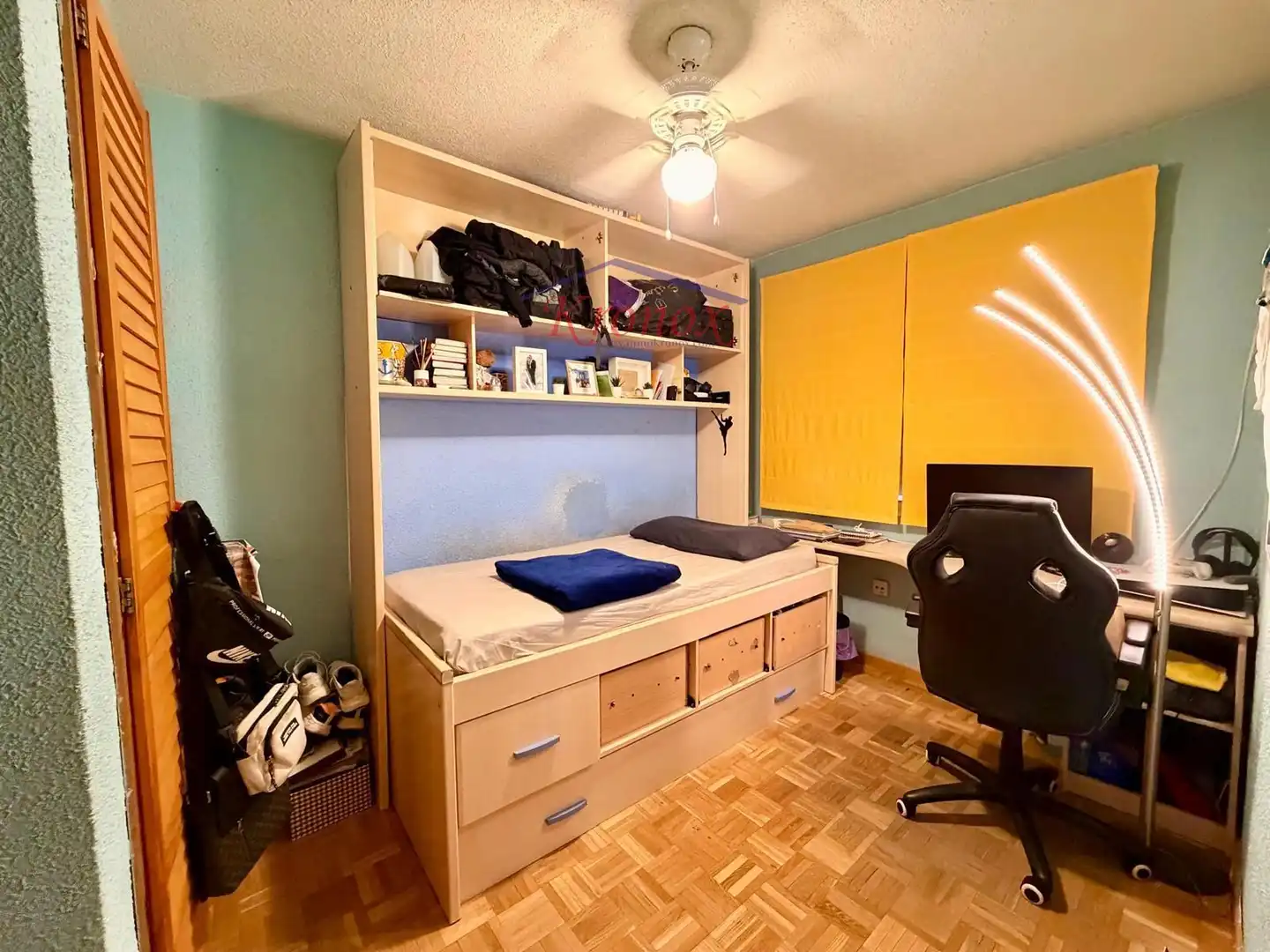 Bedroom of Flat for sale in Madrid  with Heating, Terrace and Furnished