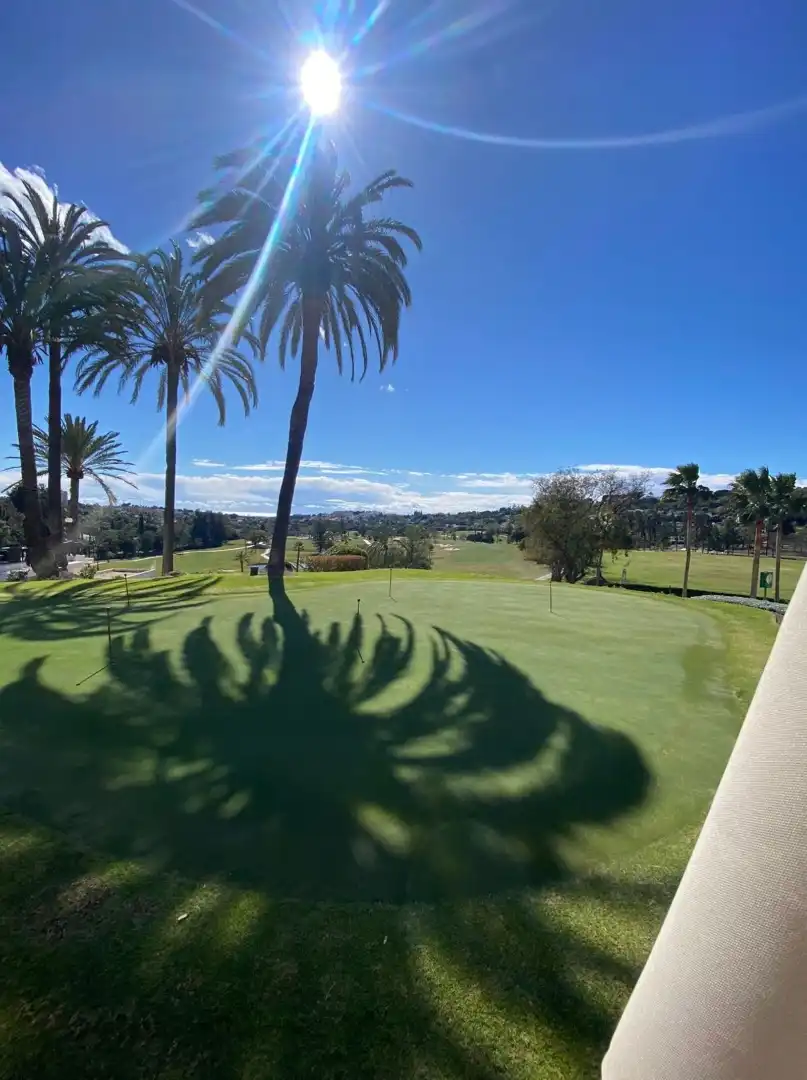 Vista exterior de Estudi en venda en Marbella amb Aire condicionat, Moblat i Piscina comunitària