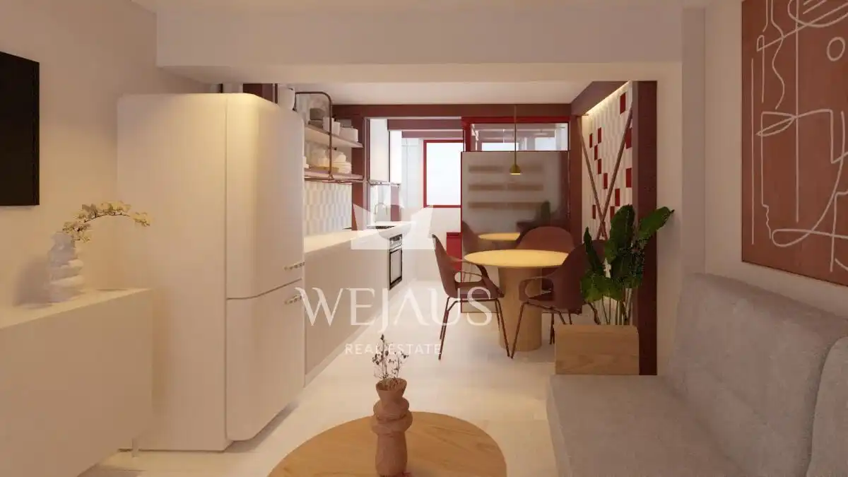 Küche von Wohnung zum Verkauf in Santander mit Heizung, Möbliert und Balkon
