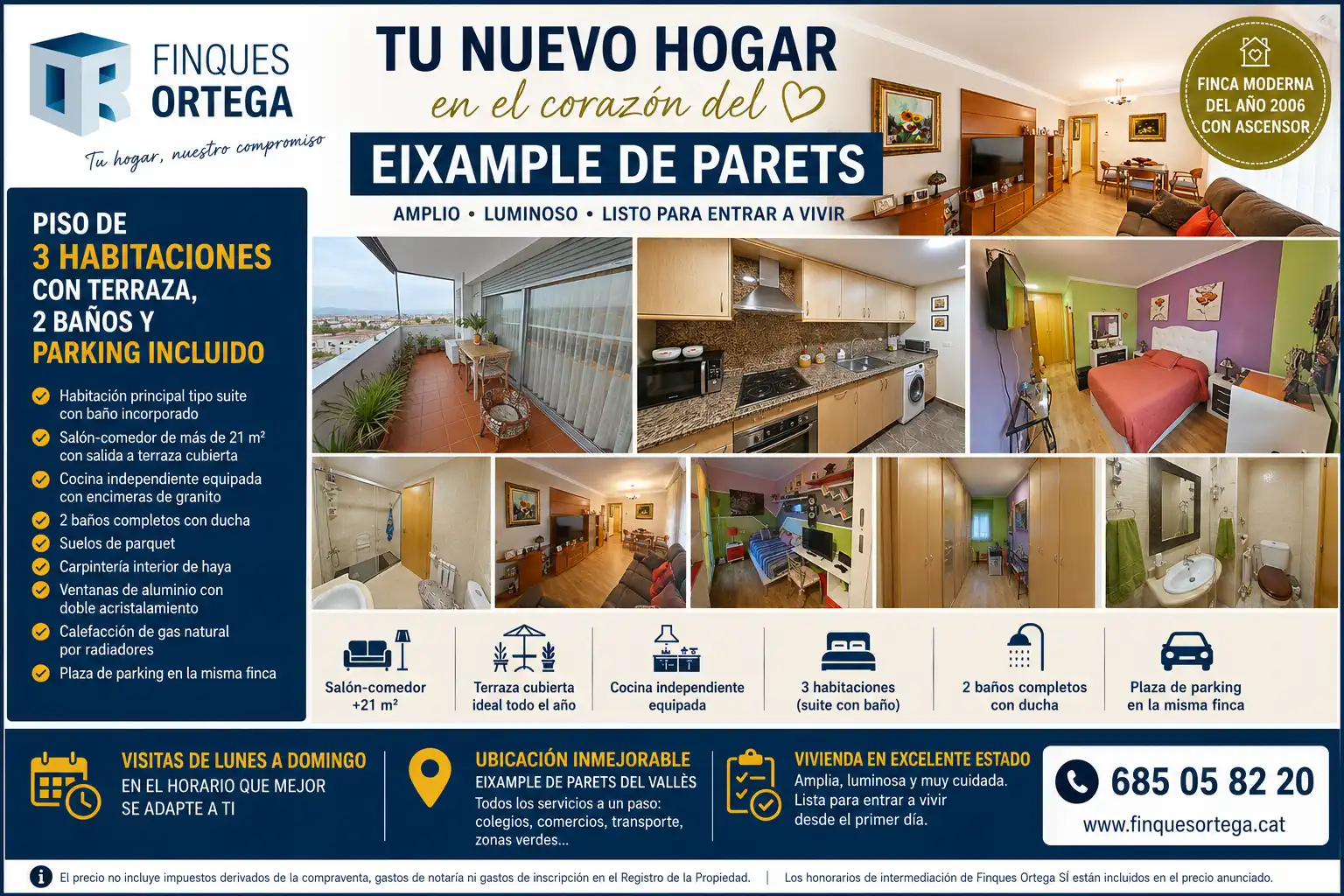 Vista exterior de Piso en venta en Parets del Vallès con Calefacción
