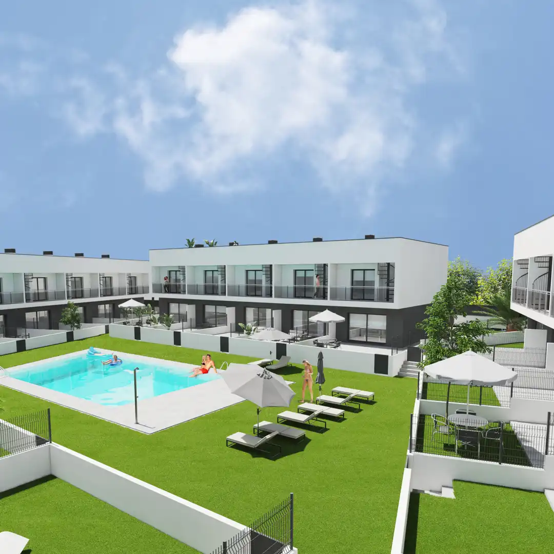 Schlafzimmer von Einfamilien-Reihenhaus zum Verkauf in El Vendrell mit Klimaanlage, Heizung und Privatgarten