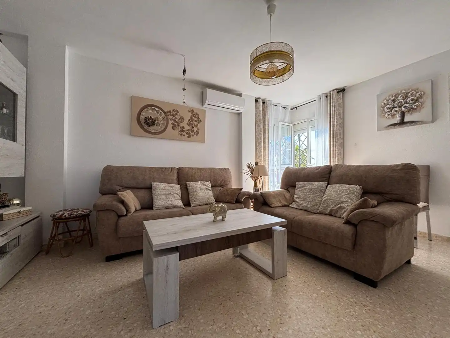 Sala de estar de Piso en venta en Sanlúcar de Barrameda con Aire acondicionado, Jardín privado y Amueblado