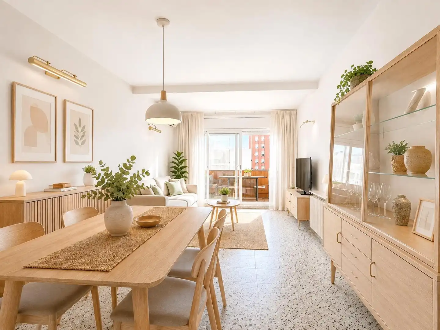 Sala de estar de Piso en venta en Sabadell con Aire acondicionado, Calefacción y Balcón