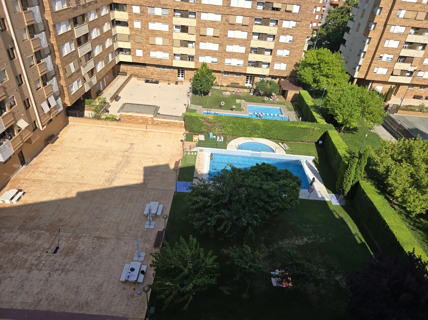 Swimming pool of Flat for sale in  Logroño  with Heating, Parquet flooring and Storage room
