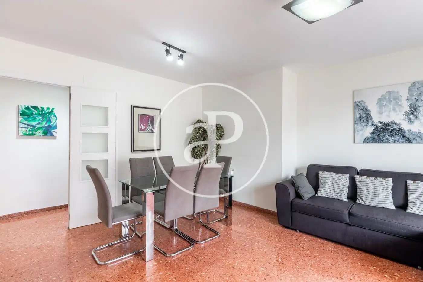 Dining room of Flat for rent in Valencia  with Heating, Furnished and Balcony