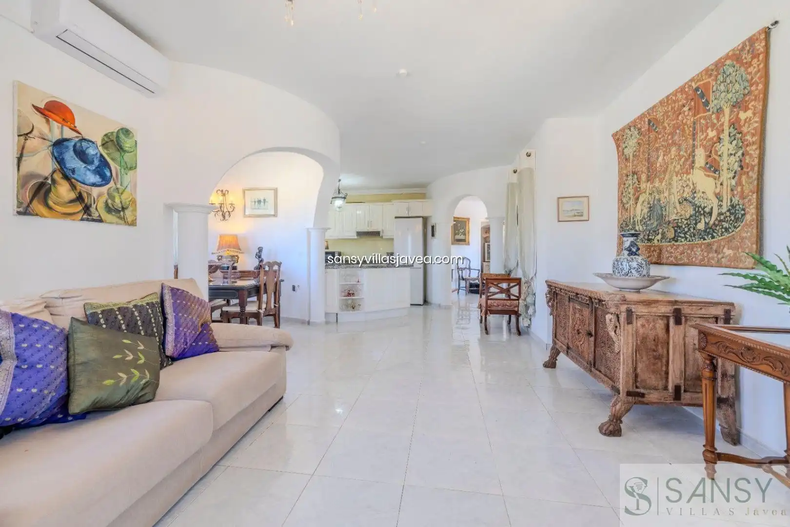 Living room of Houses for sale in Jávea / Xàbia  with Air Conditioner and Storage room