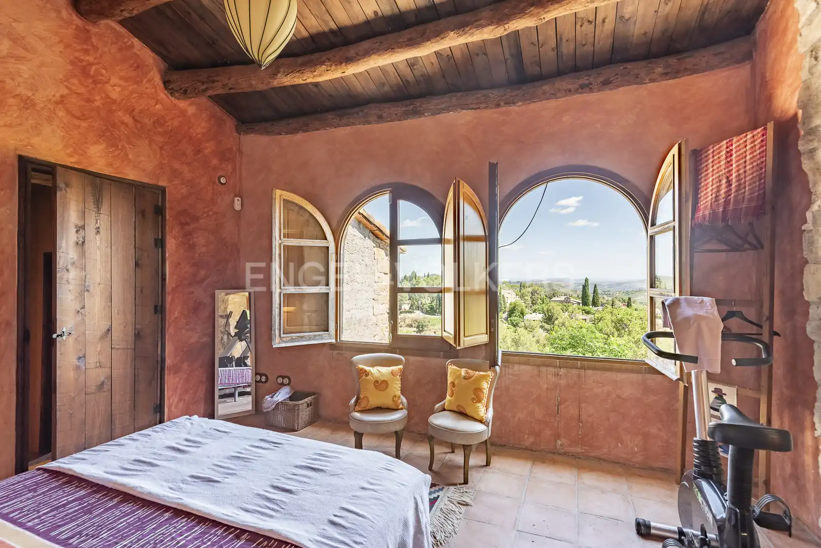 Bedroom of Country homes for sale in Castellbell i el Vilar  with Heating, Private garden and Swimming Pool