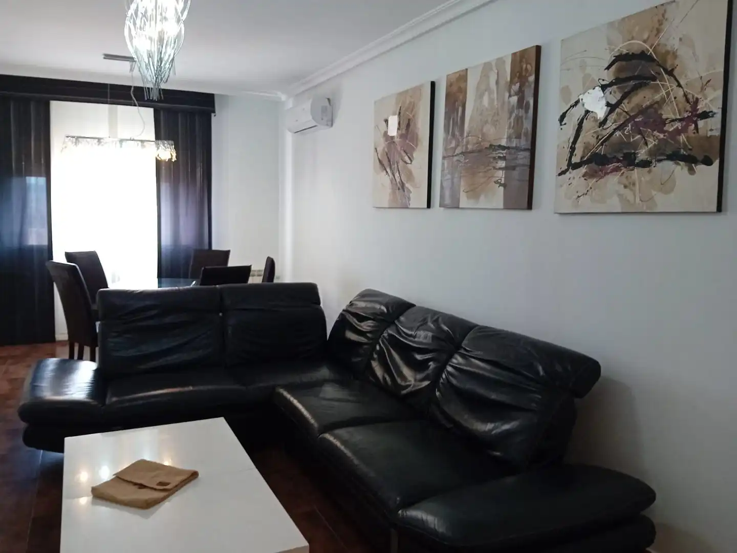 Living room of Flat for rent in Puertollano  with Air Conditioner, Heating and Parquet flooring