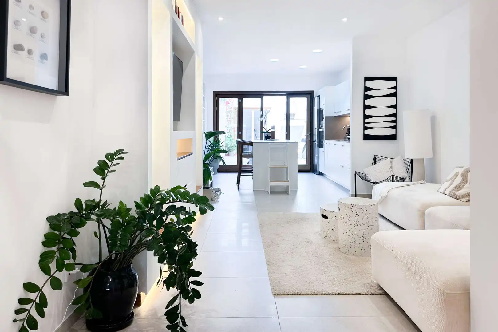 Living room of Houses for rent in Capdepera  with Air Conditioner, Terrace and Furnished