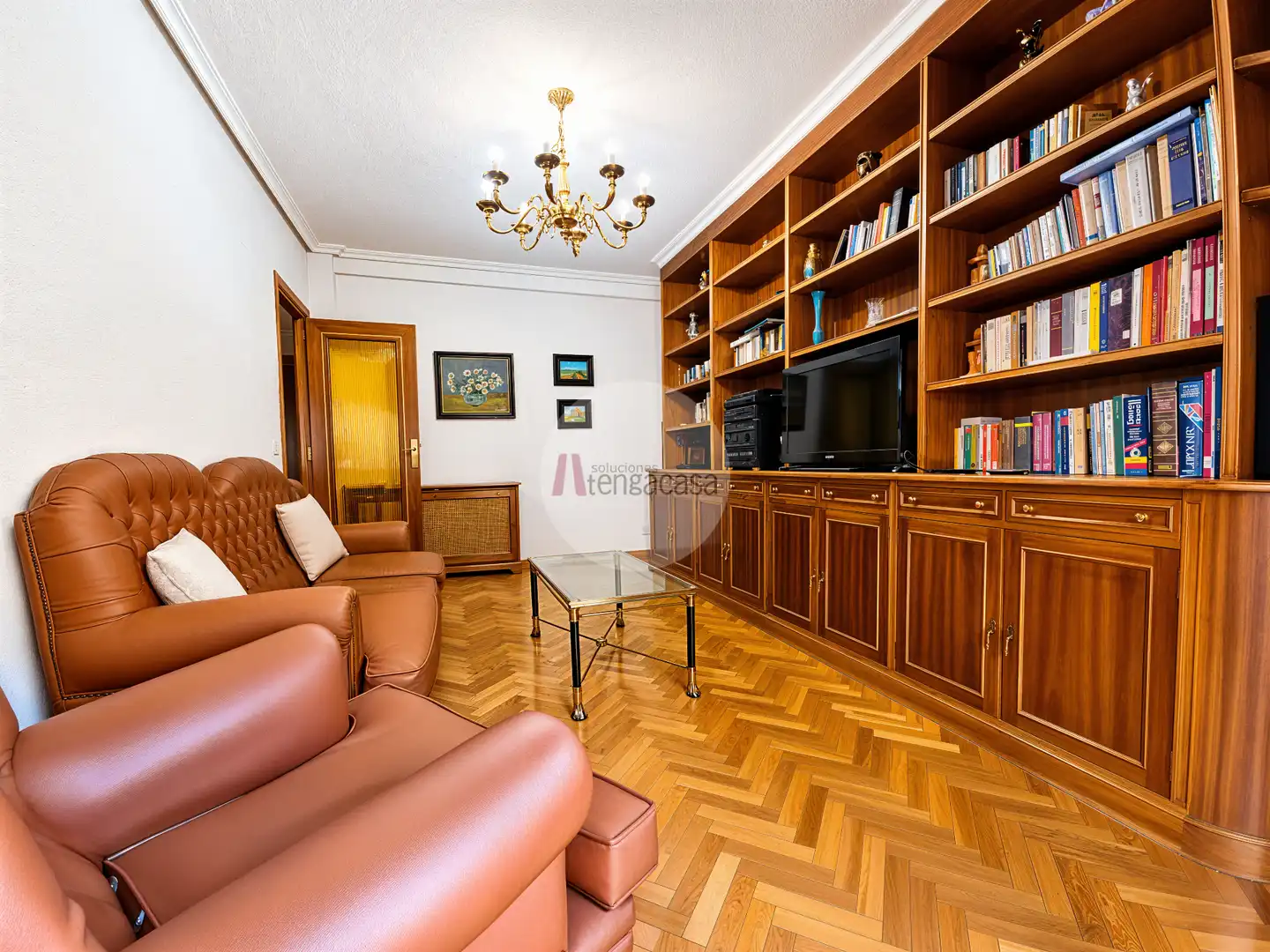 Sala de estar de Piso en venta en Madrid con Aire acondicionado, Calefacción y Parquet