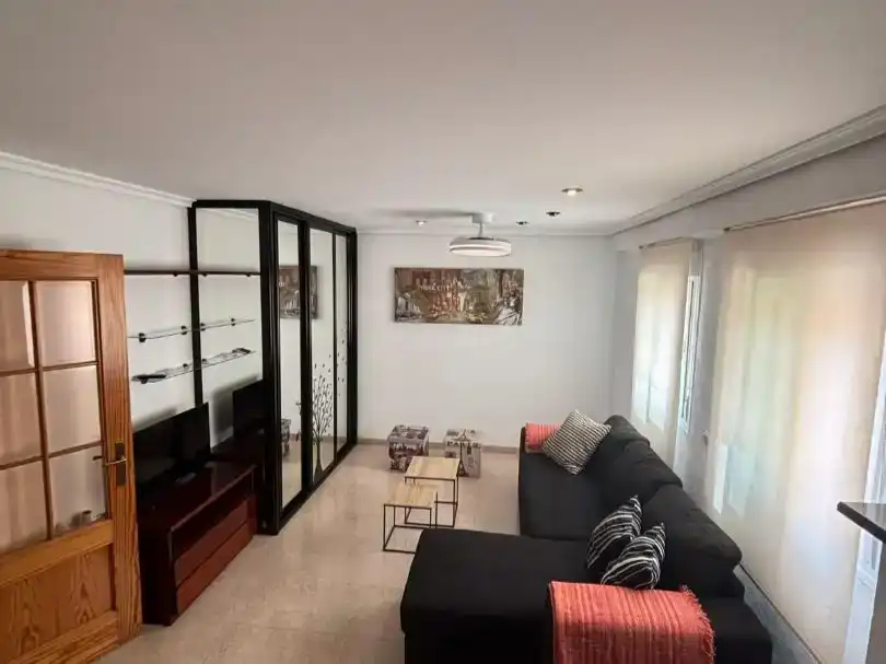 Wohnzimmer von Wohnung zur Miete in Burjassot mit Klimaanlage und Balkon