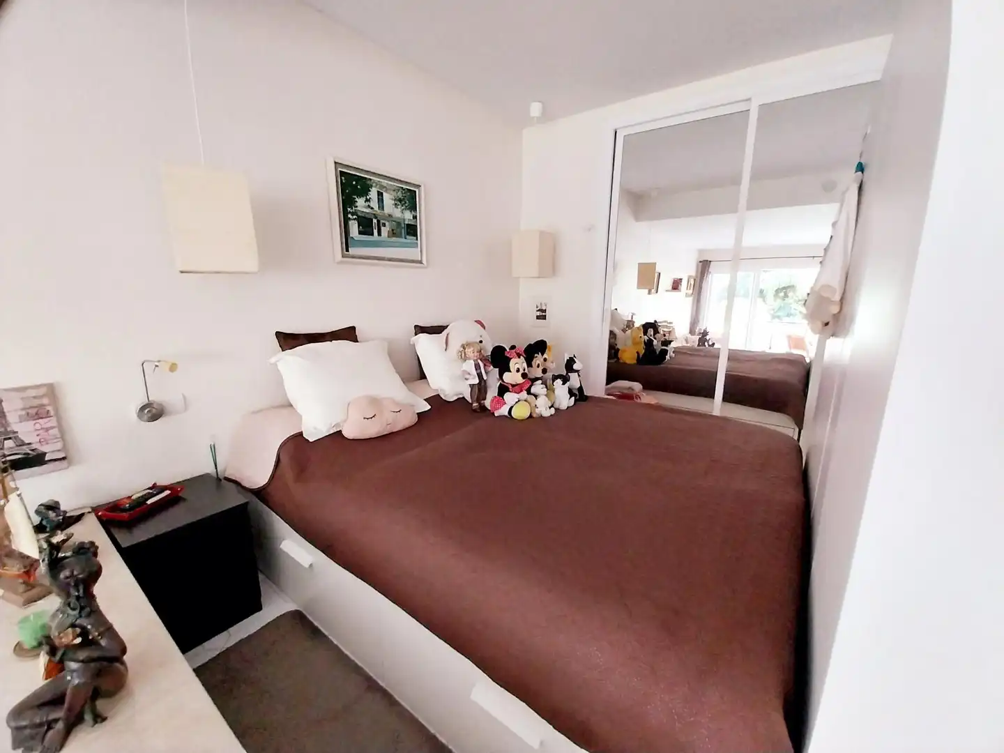 Schlafzimmer von Wohnung zum Verkauf in Mijas mit Klimaanlage, Privatgarten und Terrasse