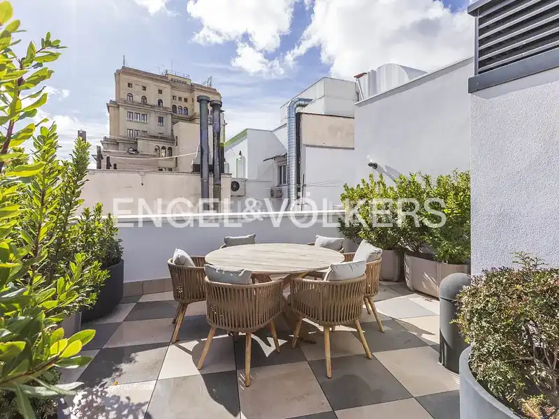 Terrace of Flat for rent in Madrid  with Air Conditioner, Heating and Swimming Pool