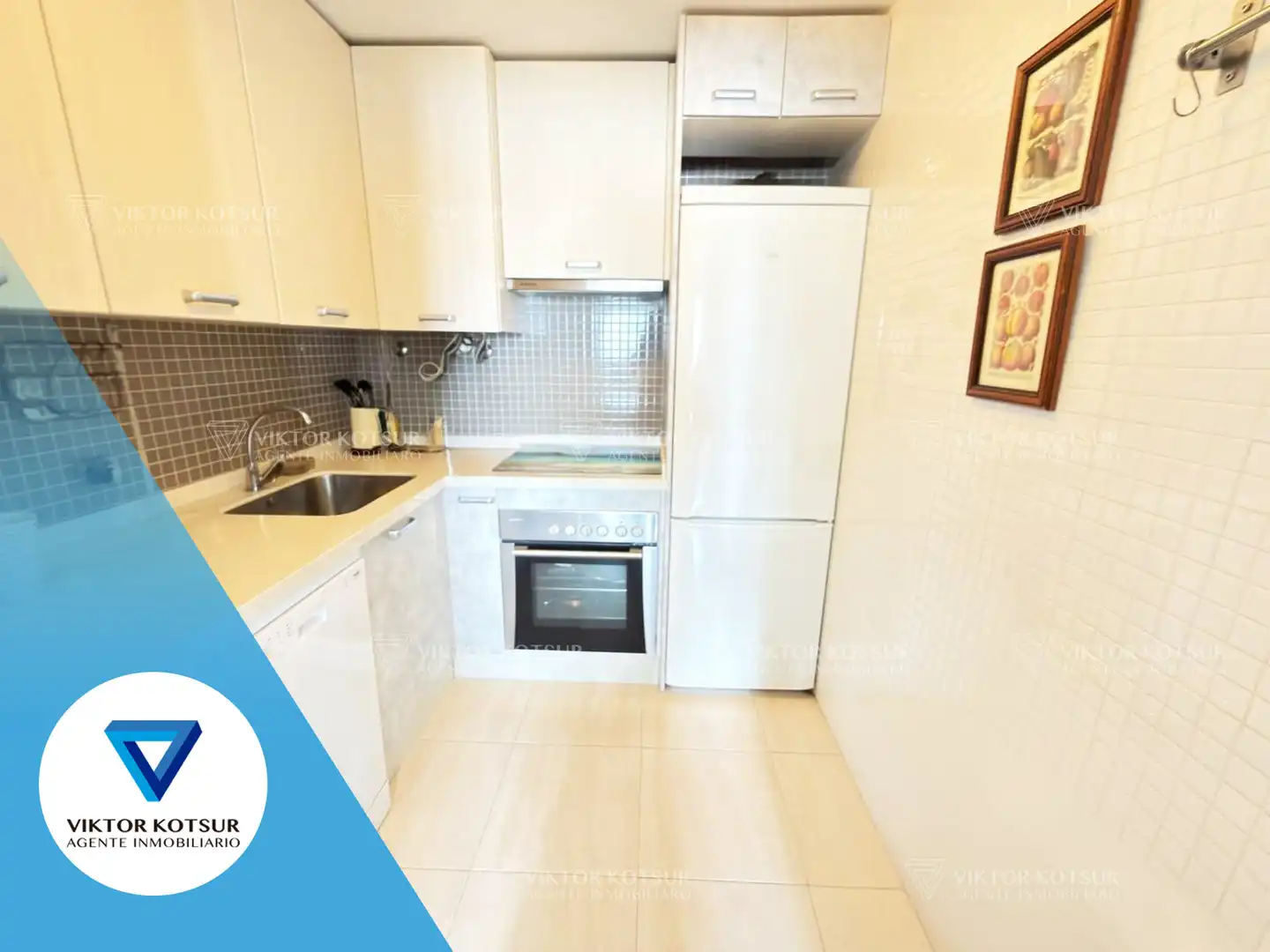 Kitchen of Flat for sale in Roquetas de Mar  with Air Conditioner, Terrace and Furnished