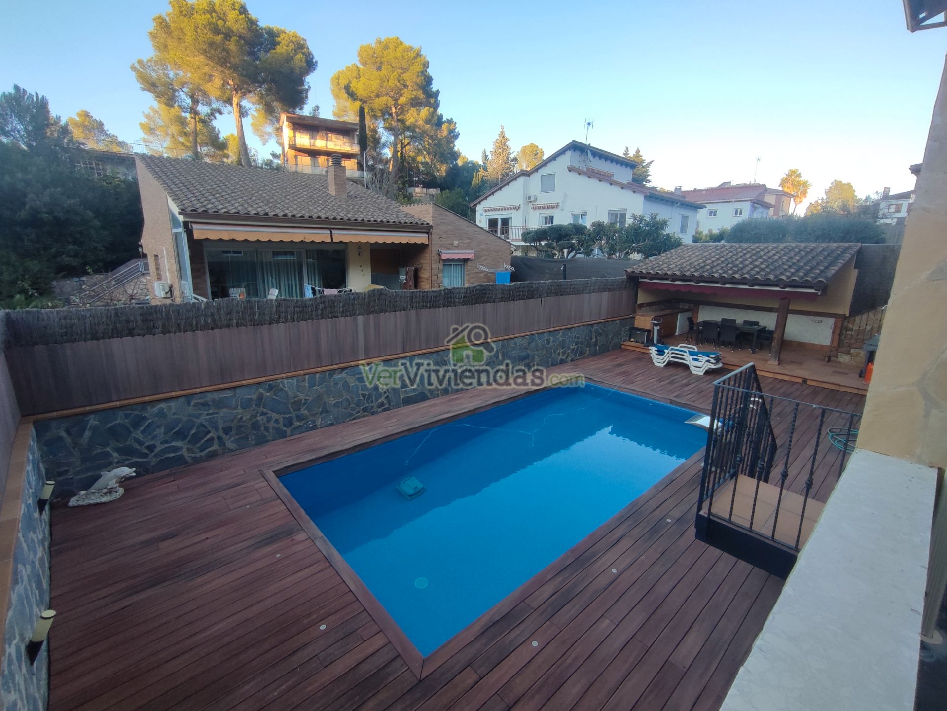 Swimming pool of House or chalet for sale in Cervelló  with Air Conditioner, Heating and Private garden