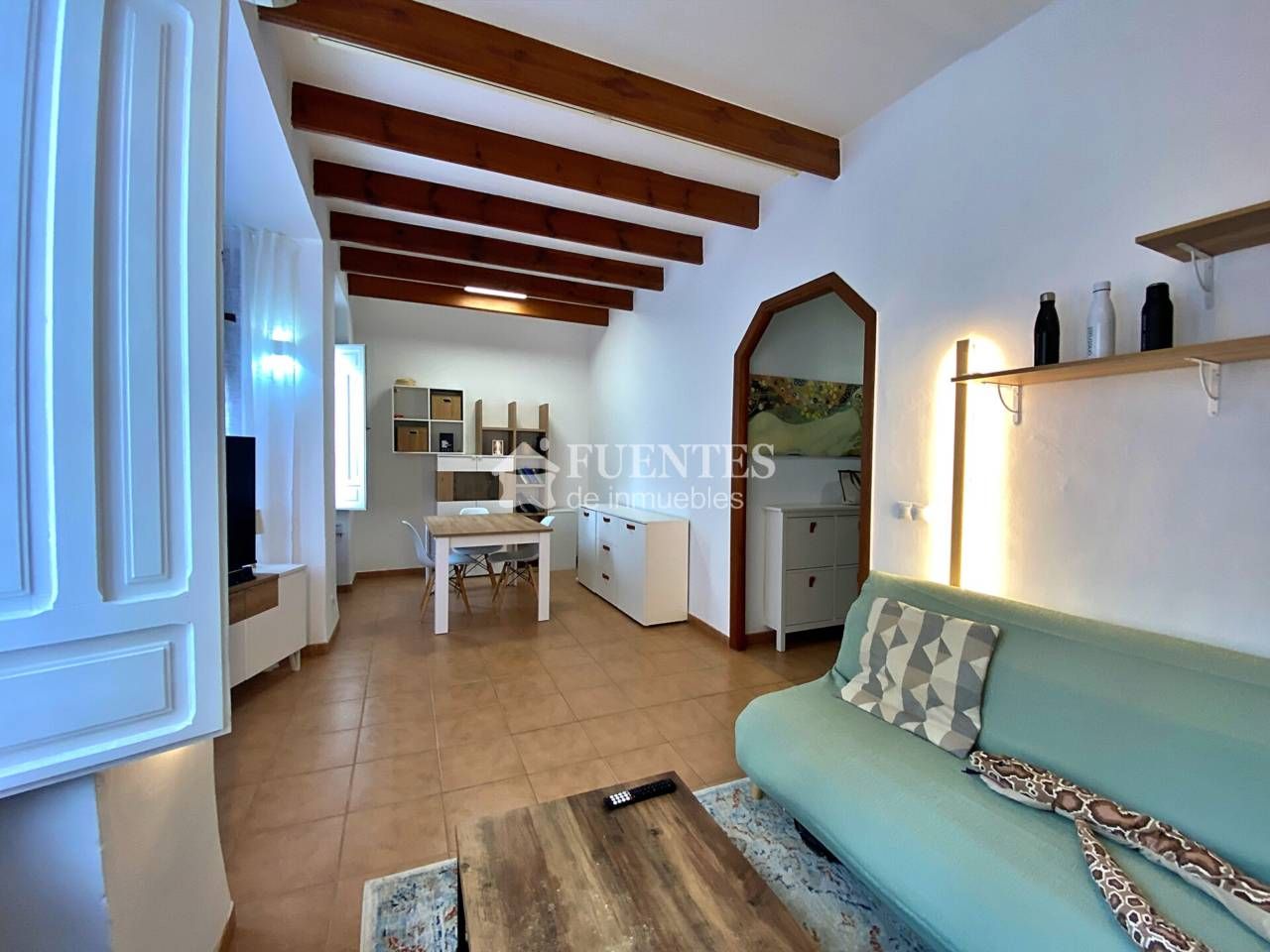 Sala d'estar de Pis en venda en Alicante / Alacant amb Aire condicionat, Moblat i Balcó