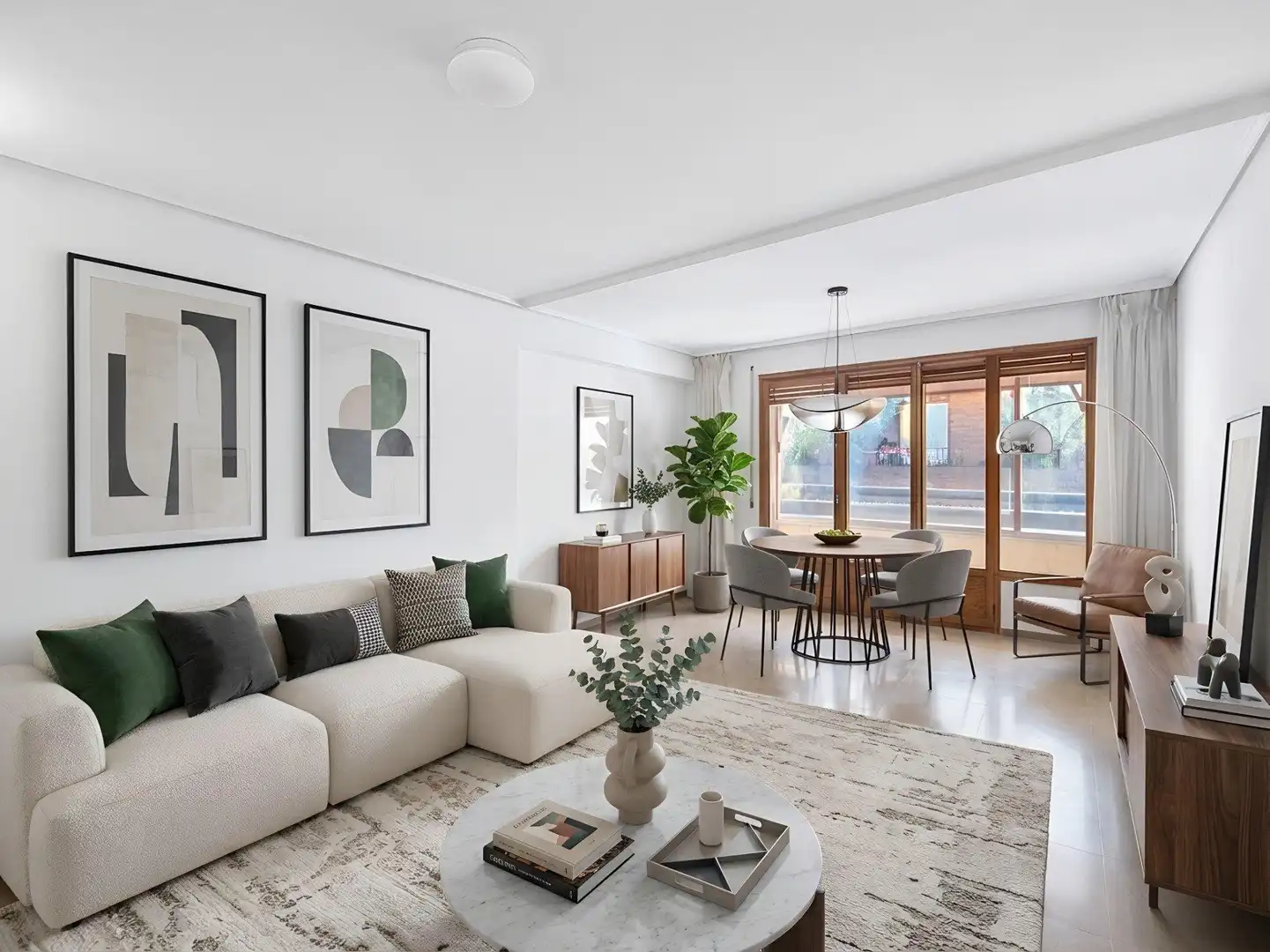 Sala de estar de Piso en venta en Ontinyent con Terraza