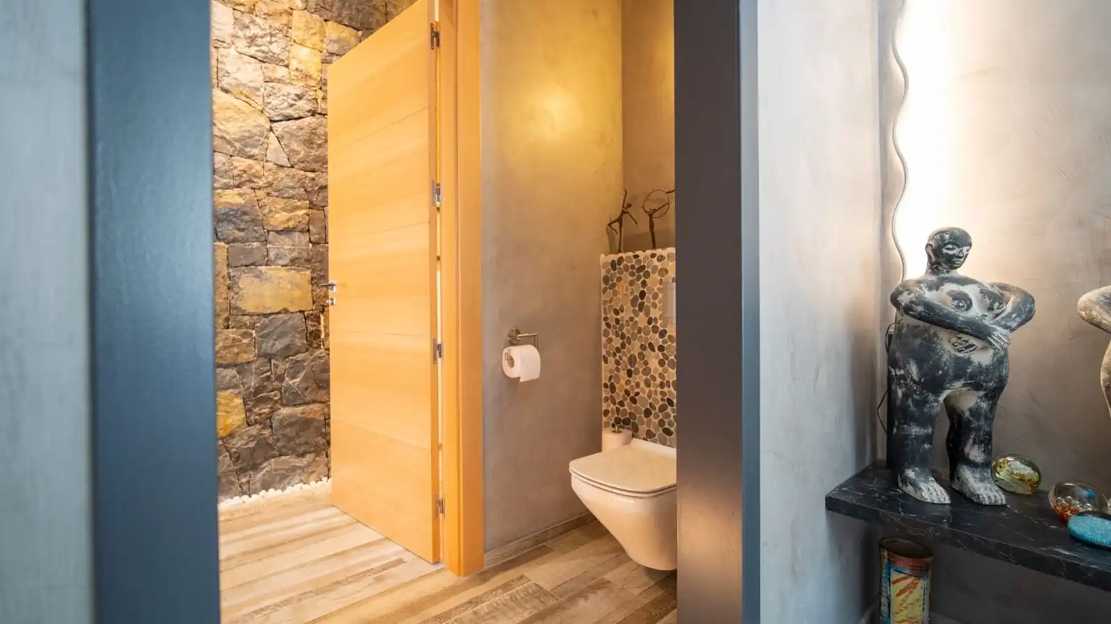 Baño de Casa o chalet en venta en El Castell de Guadalest con Aire acondicionado, Calefacción y Jardín privado