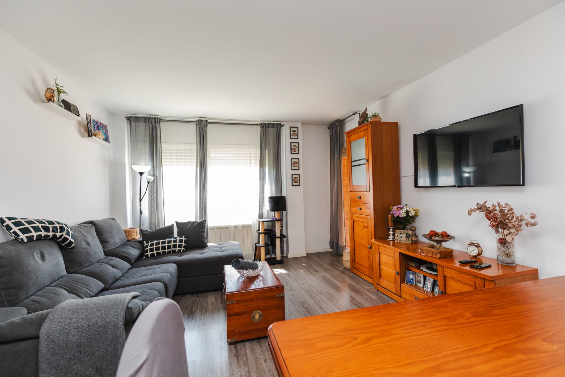Wohnzimmer von Dachboden zum verkauf in Sant Celoni mit Heizung, Parkett und Terrasse