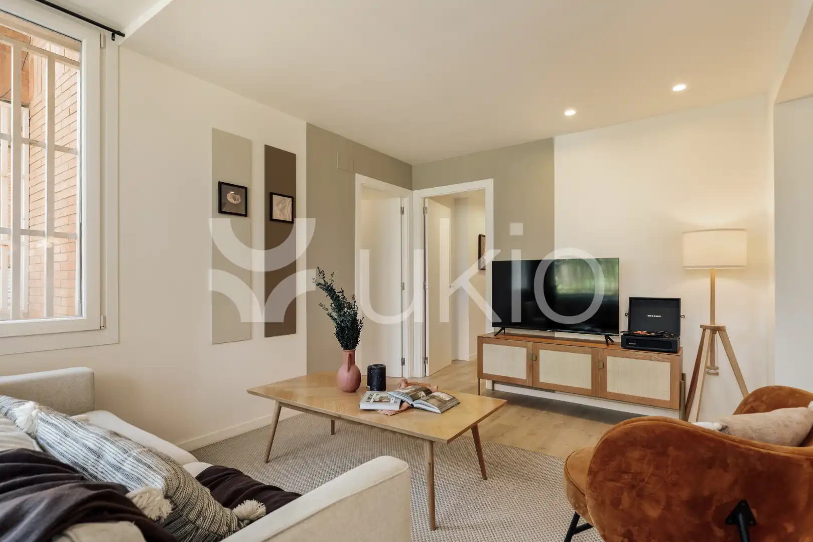Sala d'estar de Apartament de lloguer en Barcelona amb Aire condicionat, Calefacció i Terrassa