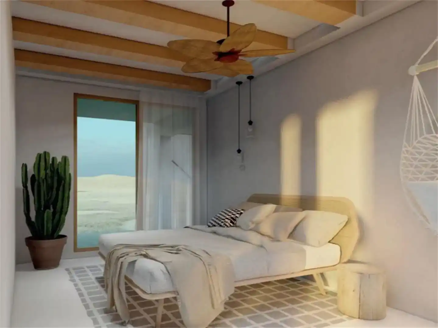 Bedroom of Flat for sale in La Oliva  with Private garden and Swimming Pool