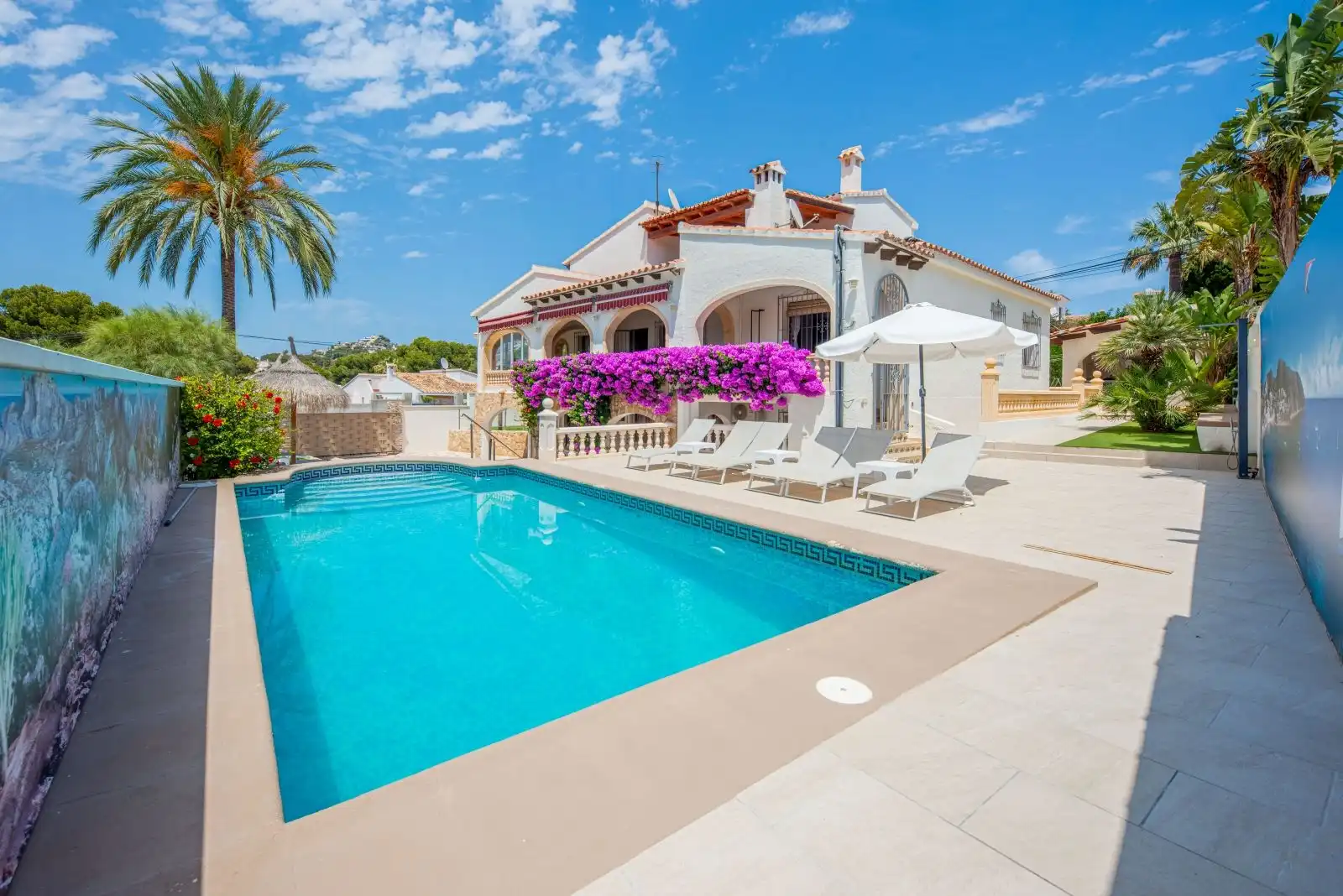 Piscina de Casa o chalet en venta en Moraira con Aire acondicionado, Calefacción y Terraza