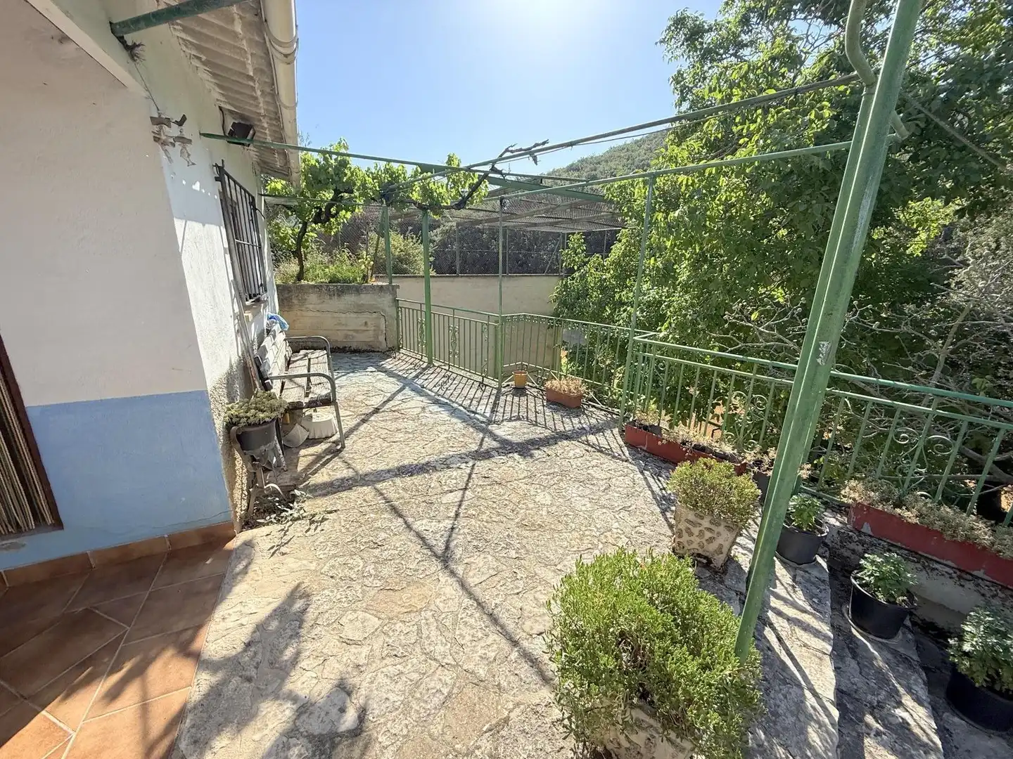 Terrace of Country homes for sale in Valle de Yerri / Deierri  with Private garden and Swimming Pool