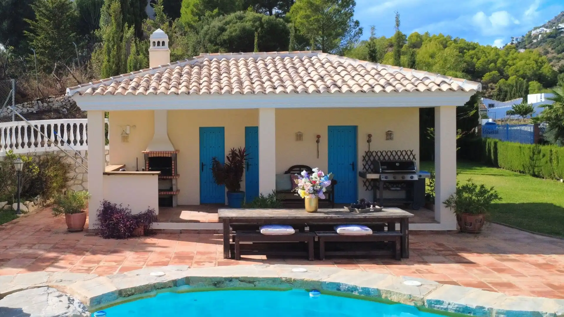 Piscina de Finca rústica en venda en Mijas amb Aire condicionat, Traster i Piscina