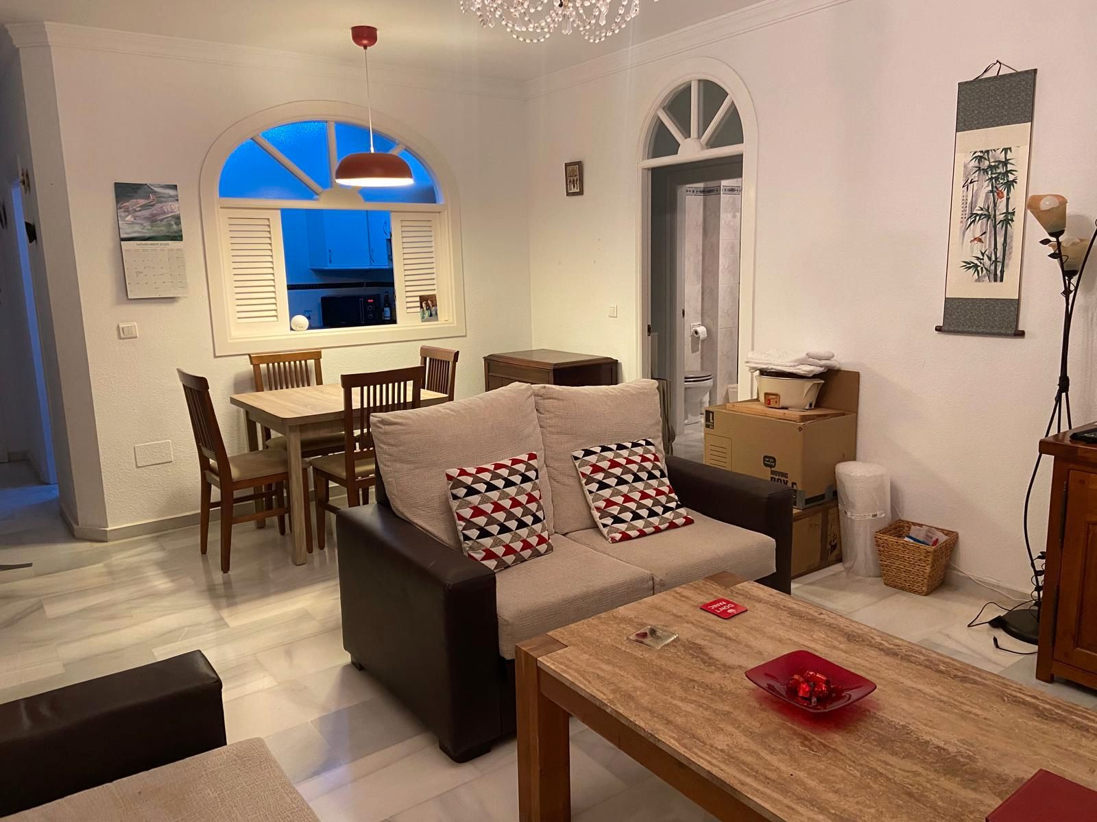 Living room of Attic to rent in Benalmádena  with Private garden, Terrace and Furnished