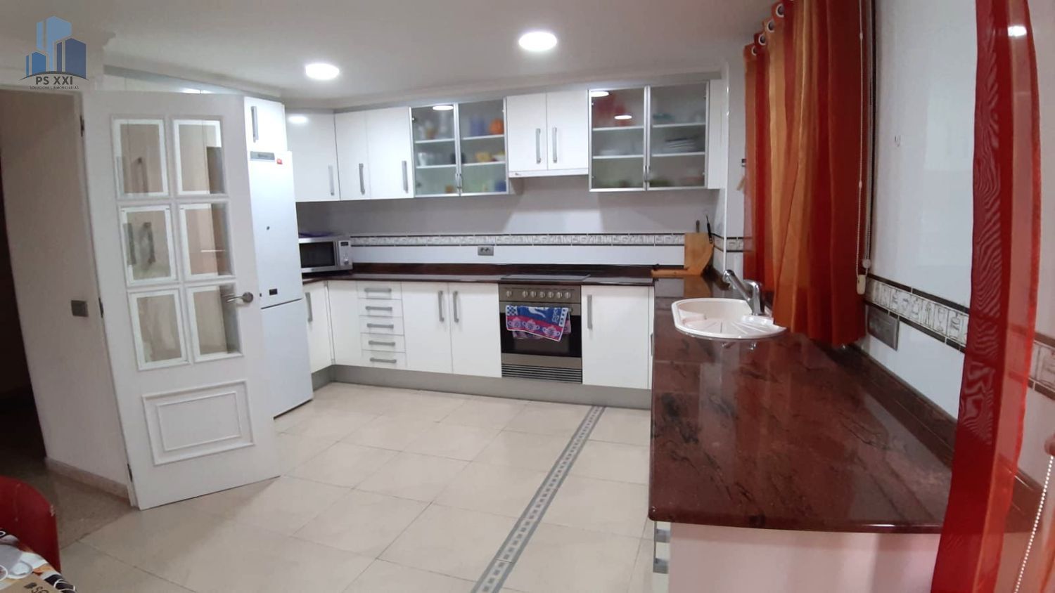 Kitchen of Flat to rent in Castellón de la Plana / Castelló de la Plana  with Air Conditioner, Heating and Furnished