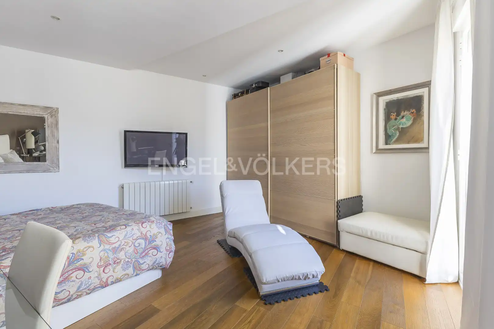 Bedroom of Flat for rent in Madrid  with Air Conditioner and Heating