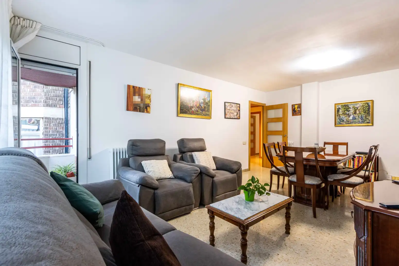 Sala de estar de Piso en venta en Terrassa con Calefacción y Balcón