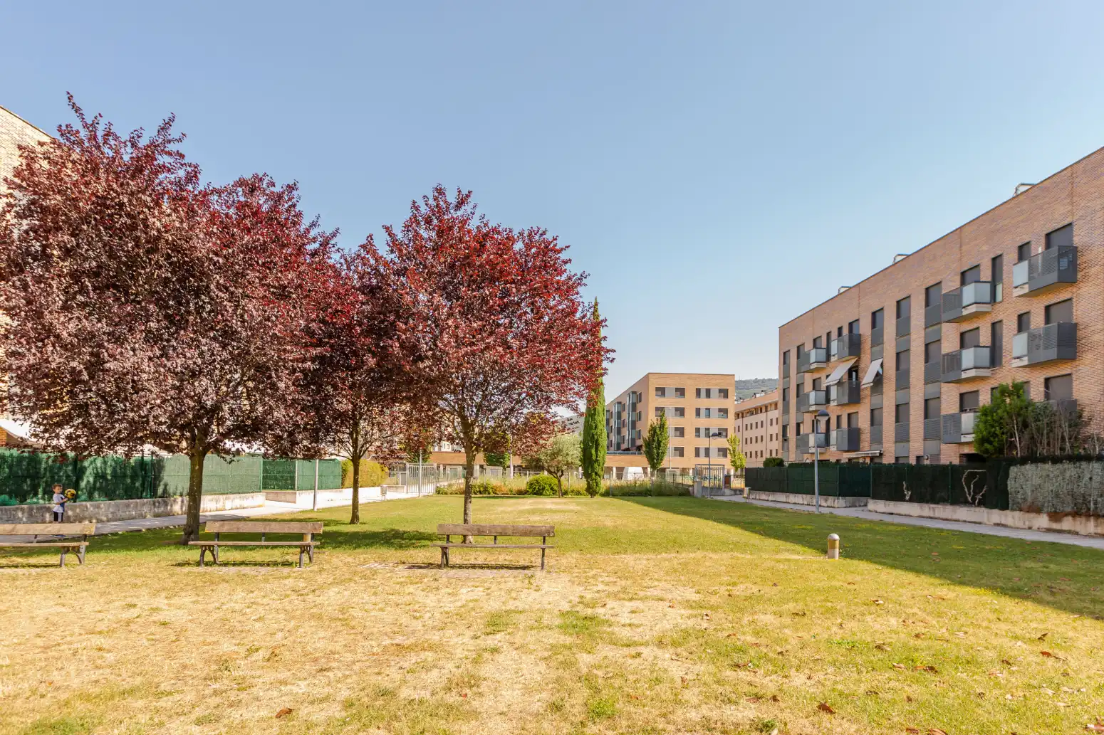Vista exterior de Piso en venta en  Pamplona / Iruña con Calefacción, Jardín privado y Parquet