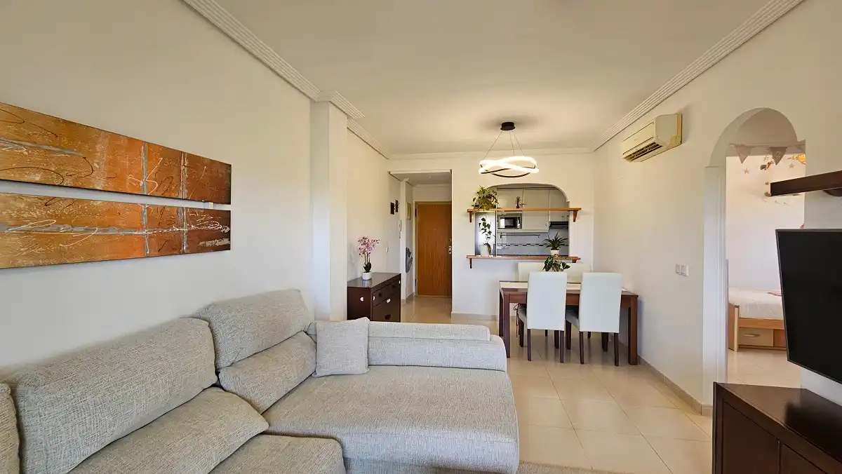 Sala d'estar de Apartament en venda en Elche / Elx amb Aire condicionat, Traster i Balcó