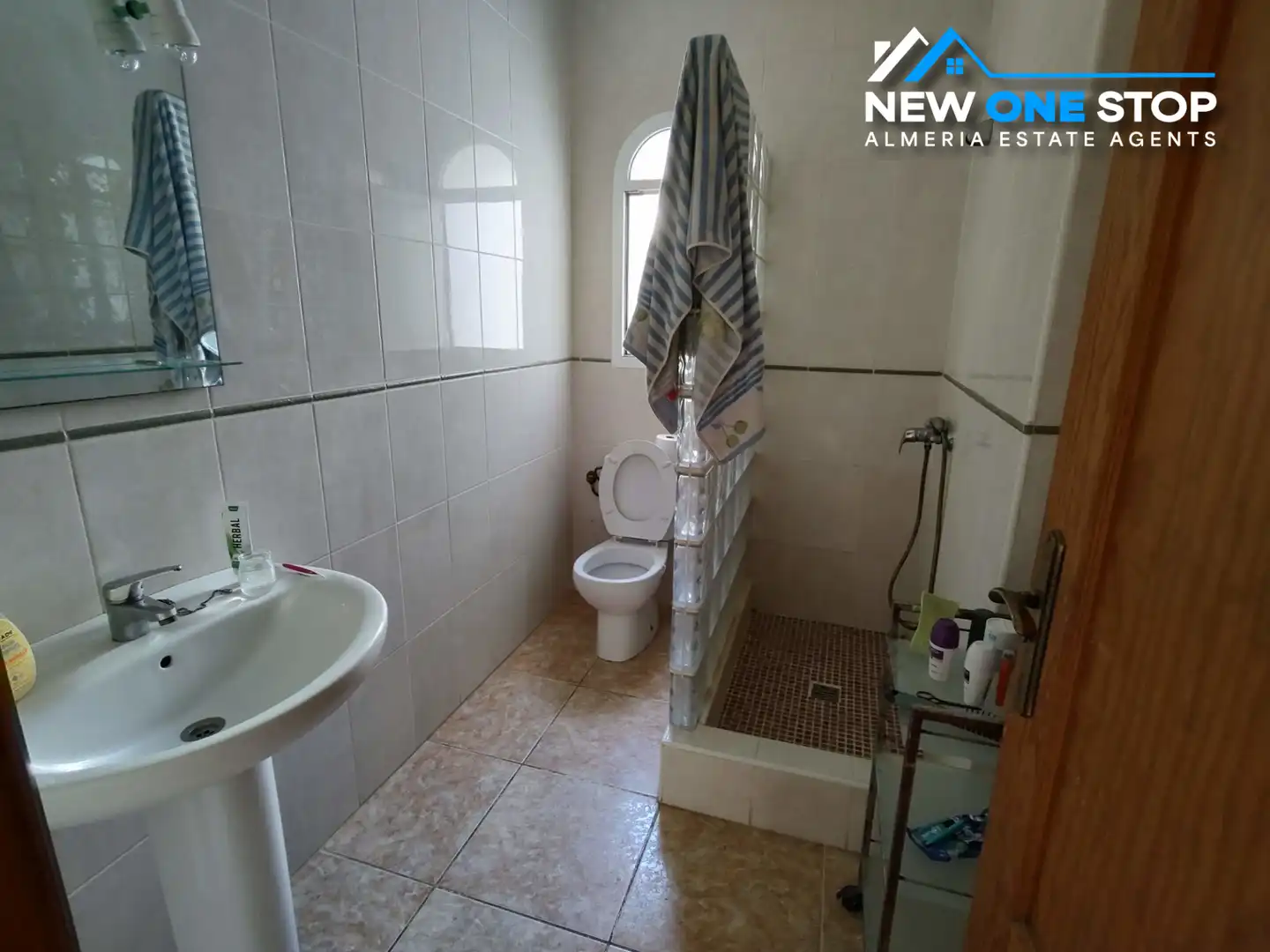 Baño de Casa o chalet en venta en Mojácar con Aire acondicionado, Jardín privado y Terraza