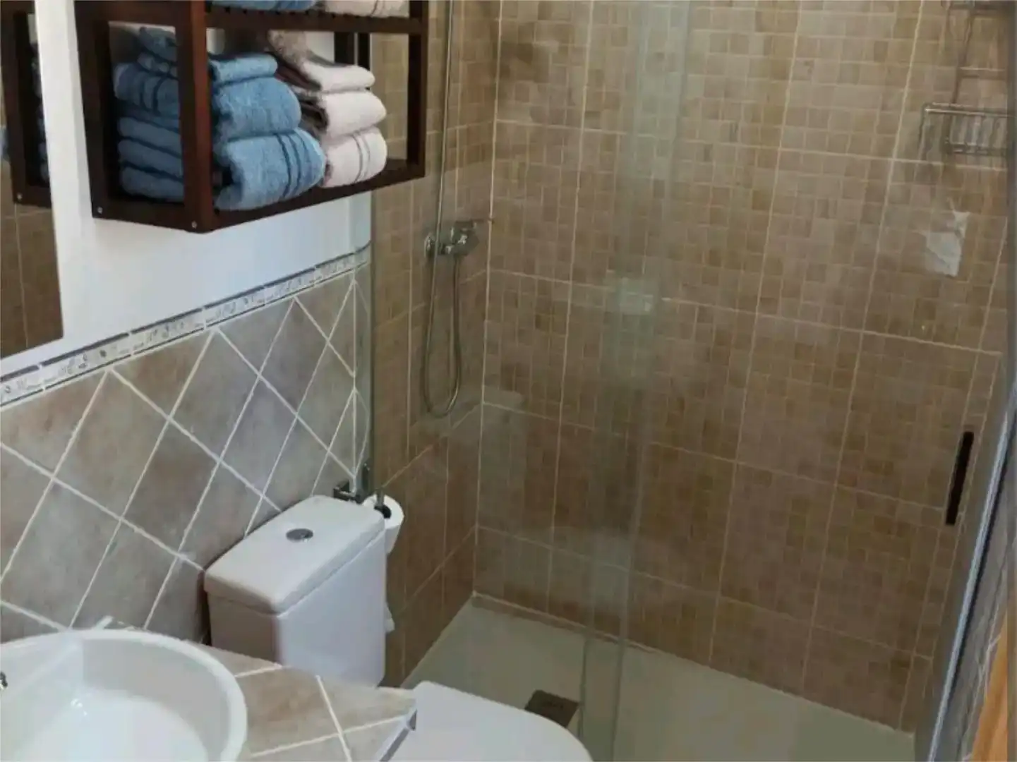 Baño de Apartamento de alquiler en La Cabrera con Jardín privado