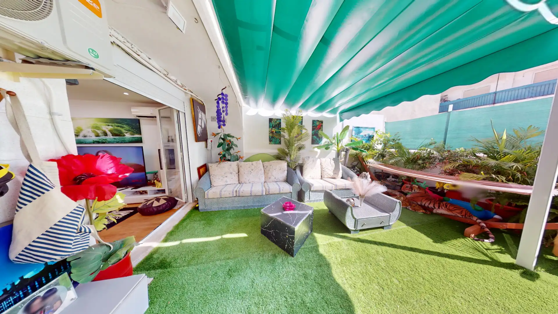 Terrace of Flat for sale in Alicante / Alacant  with Air Conditioner, Private garden and Terrace