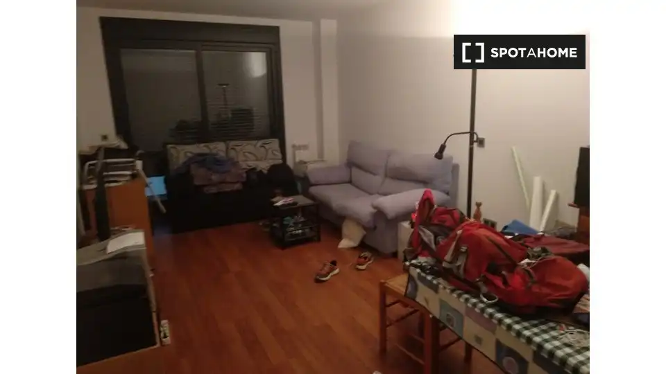 Living room of Flat for rent in Barcelona  with Air Conditioner, Heating and Furnished