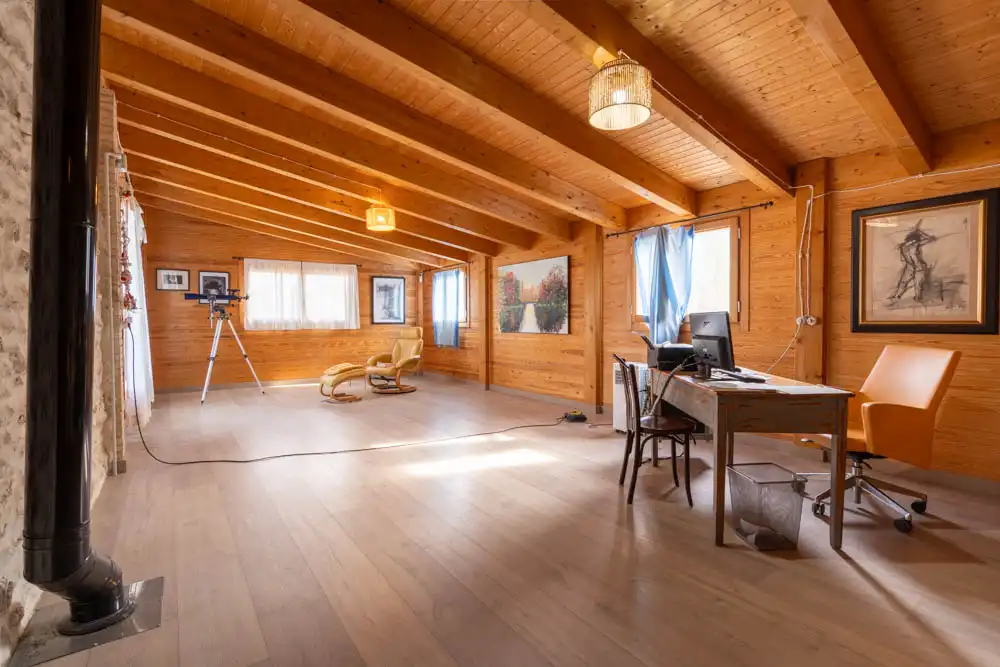 Sala de estar de Finca rústica en venta en Aldover con Jardín privado, Terraza y Amueblado